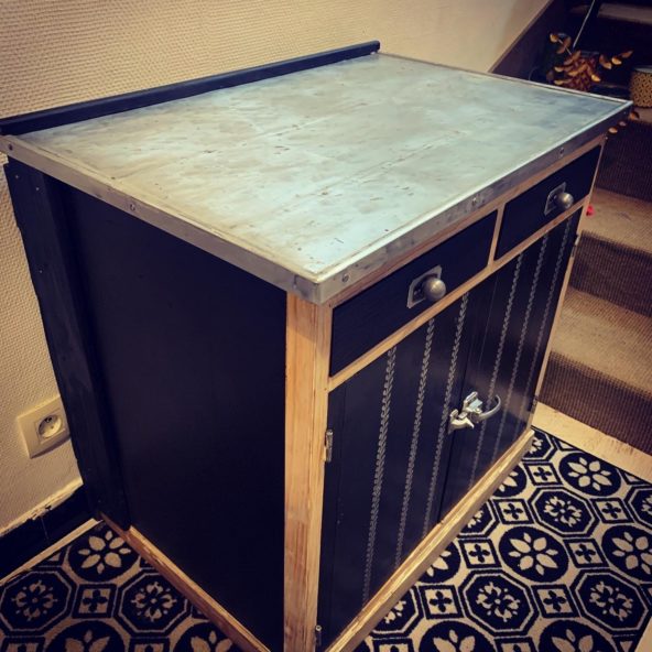 Meuble "black and wood " – Image 3