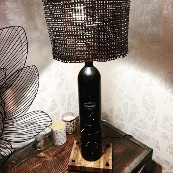 Lampe "Black & Cotte de maille " – Image 4