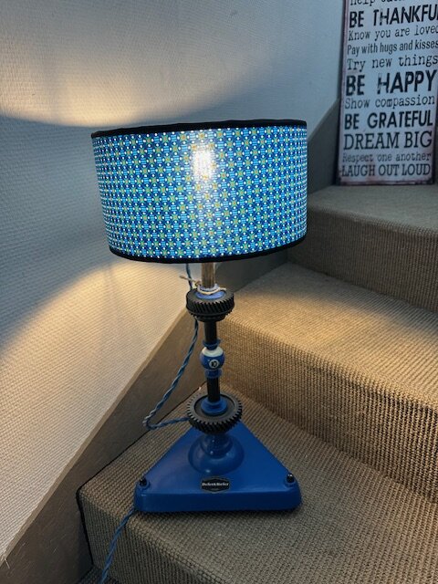 Lampe "Black & Blue Billard"